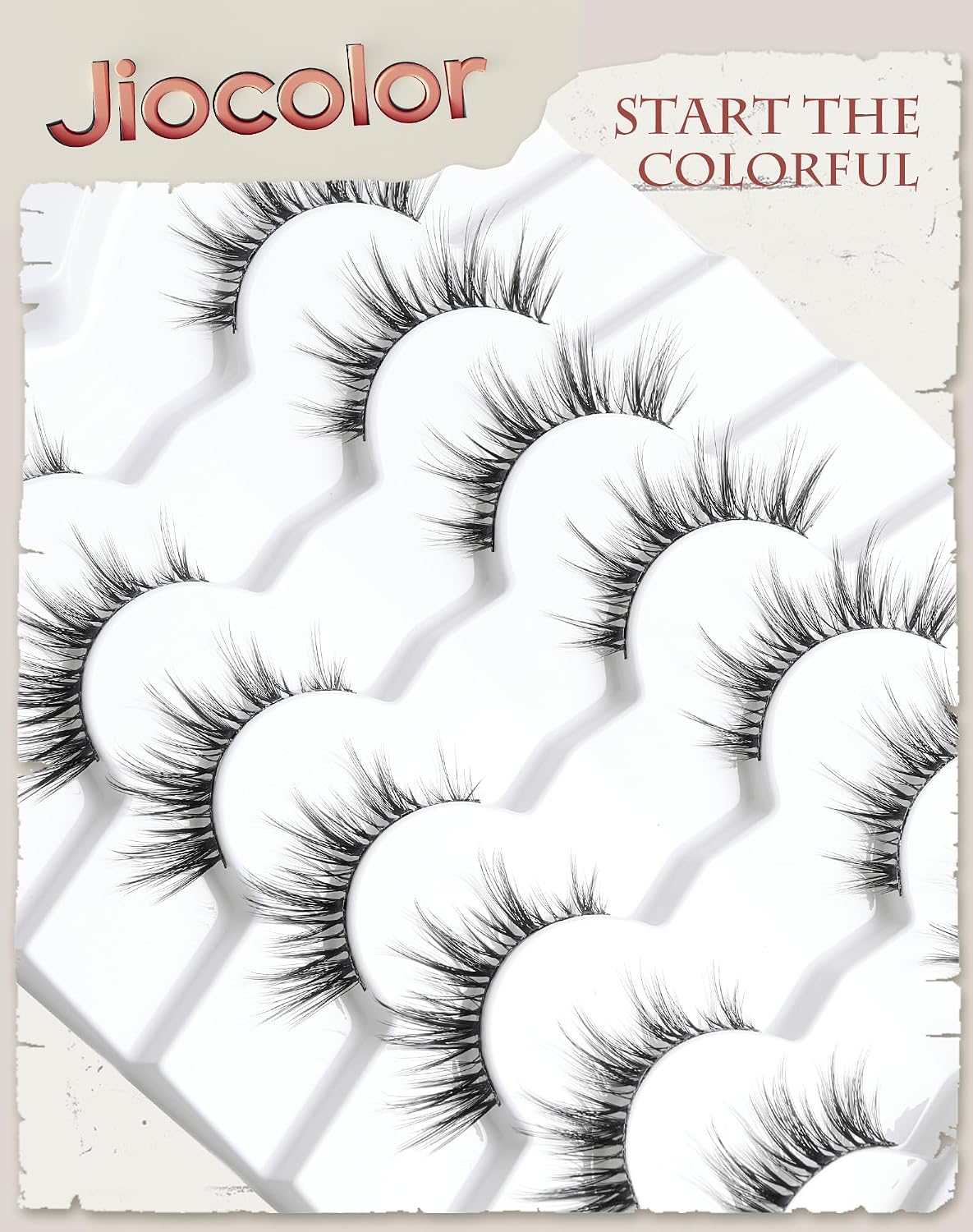 Jiocolor - Pestañas naturales que parecen extensiones, pestañas de...