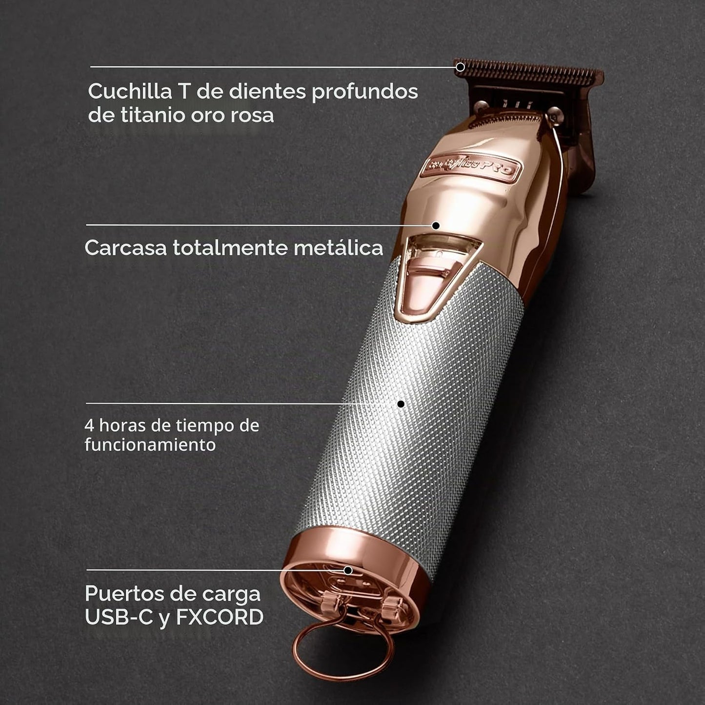 BaBylissPRO FX+ Professional Barber Cord\/Cortapelos inalámbricos \...