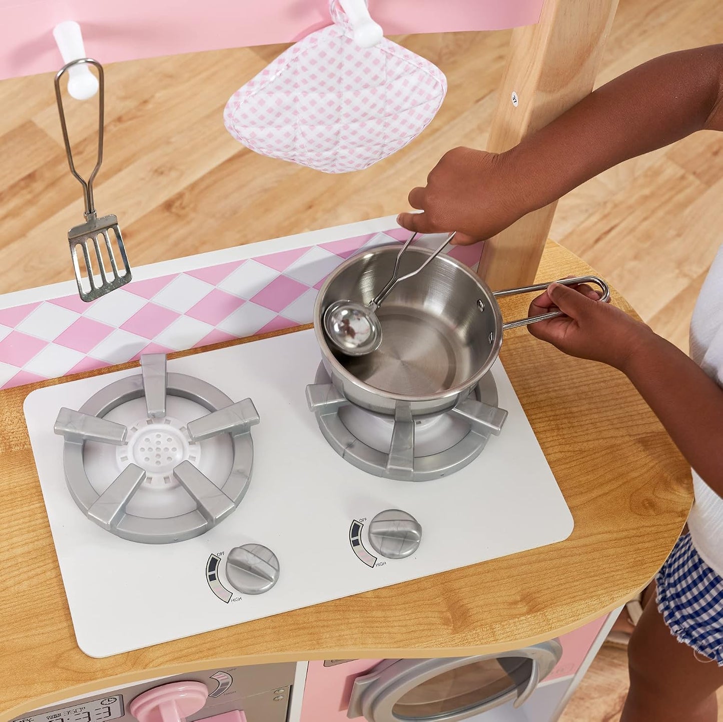 KidKraft Grand Gourmet - Cocina esquinera de madera con lavadora, p...