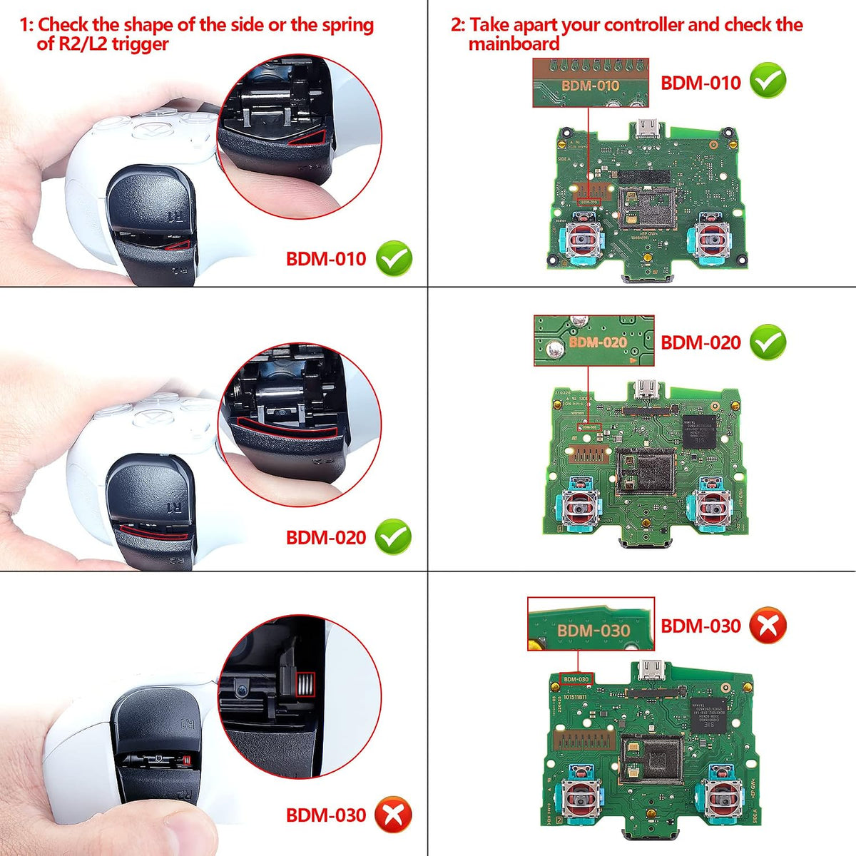 eXtremeRate Blanco Símbolos Clásicos D-pad Thumbstick Compartir Opc...