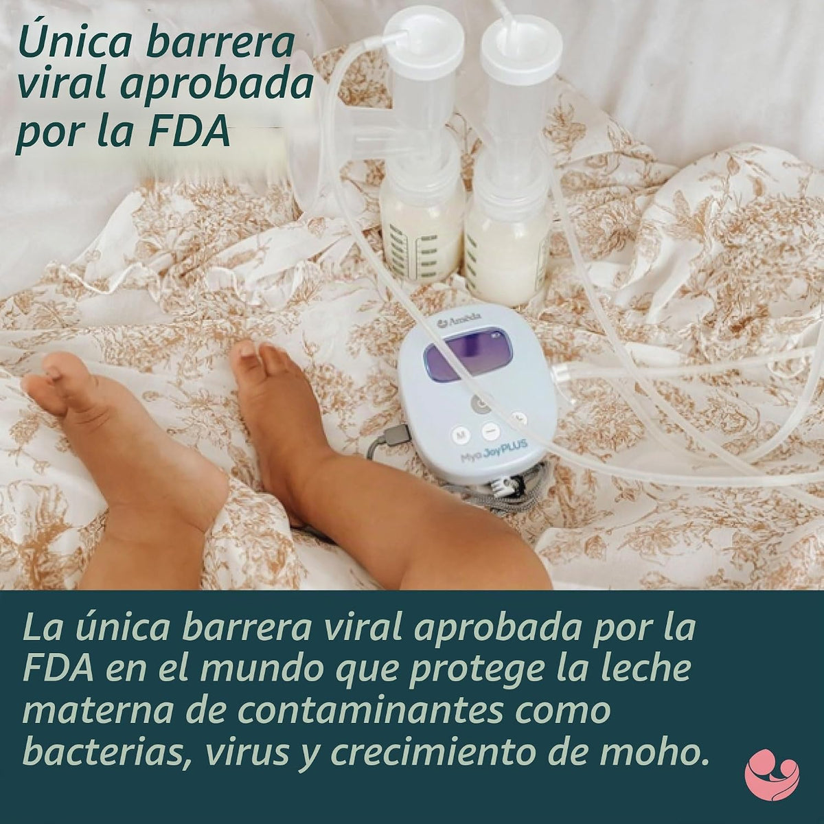 Ameda MYA Joy Plus Extractor de leche recargable con bolsa de lujo,...