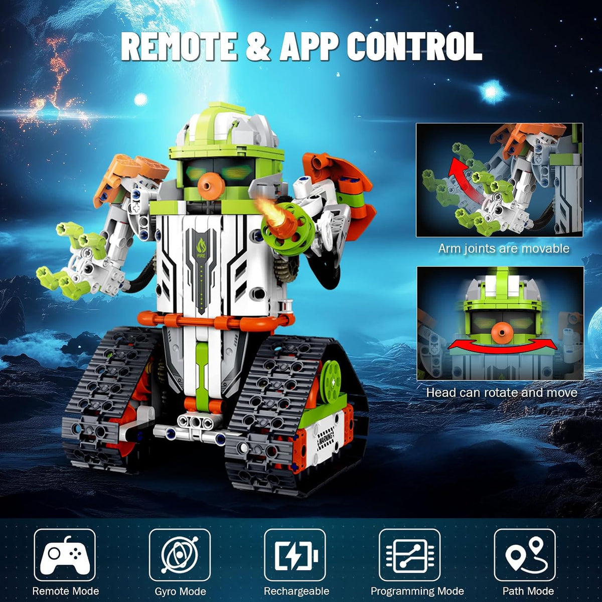 OUTOGO STEM Robot Kit de construcción con control remoto para niños...