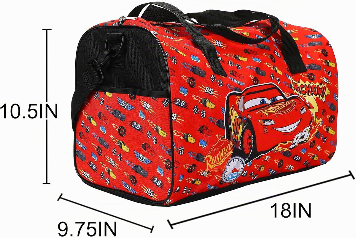 Bioworld Cars Lightning McQueen - Juego de viaje de 4 piezas para n...