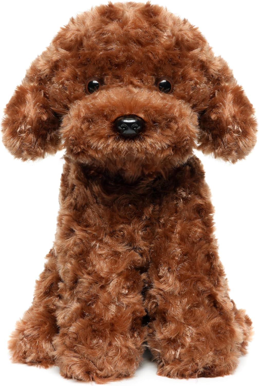 WEIGEDU Adorable juguete de peluche Labradoodle de caniche rojo esp...