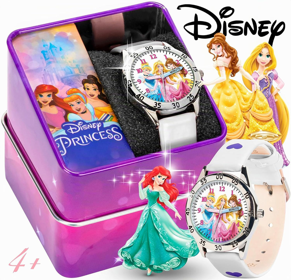 Disney Princess Time Teacher - Reloj para niños, fácil aprendizaje...