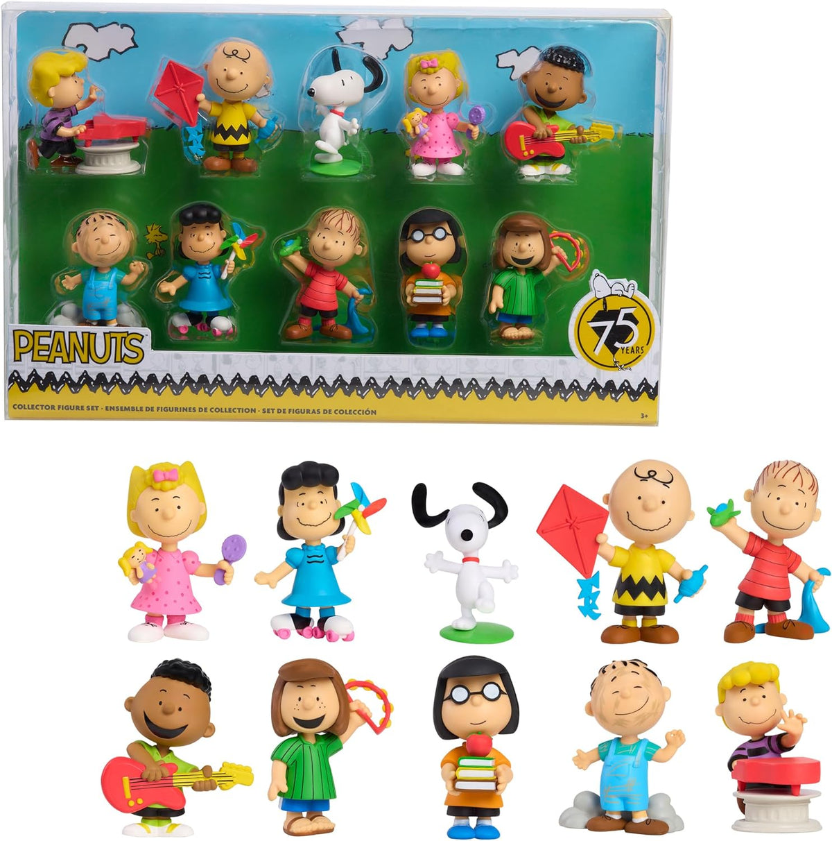 Peanuts Juego de figuras de coleccionista Just Play | Juguetes para...