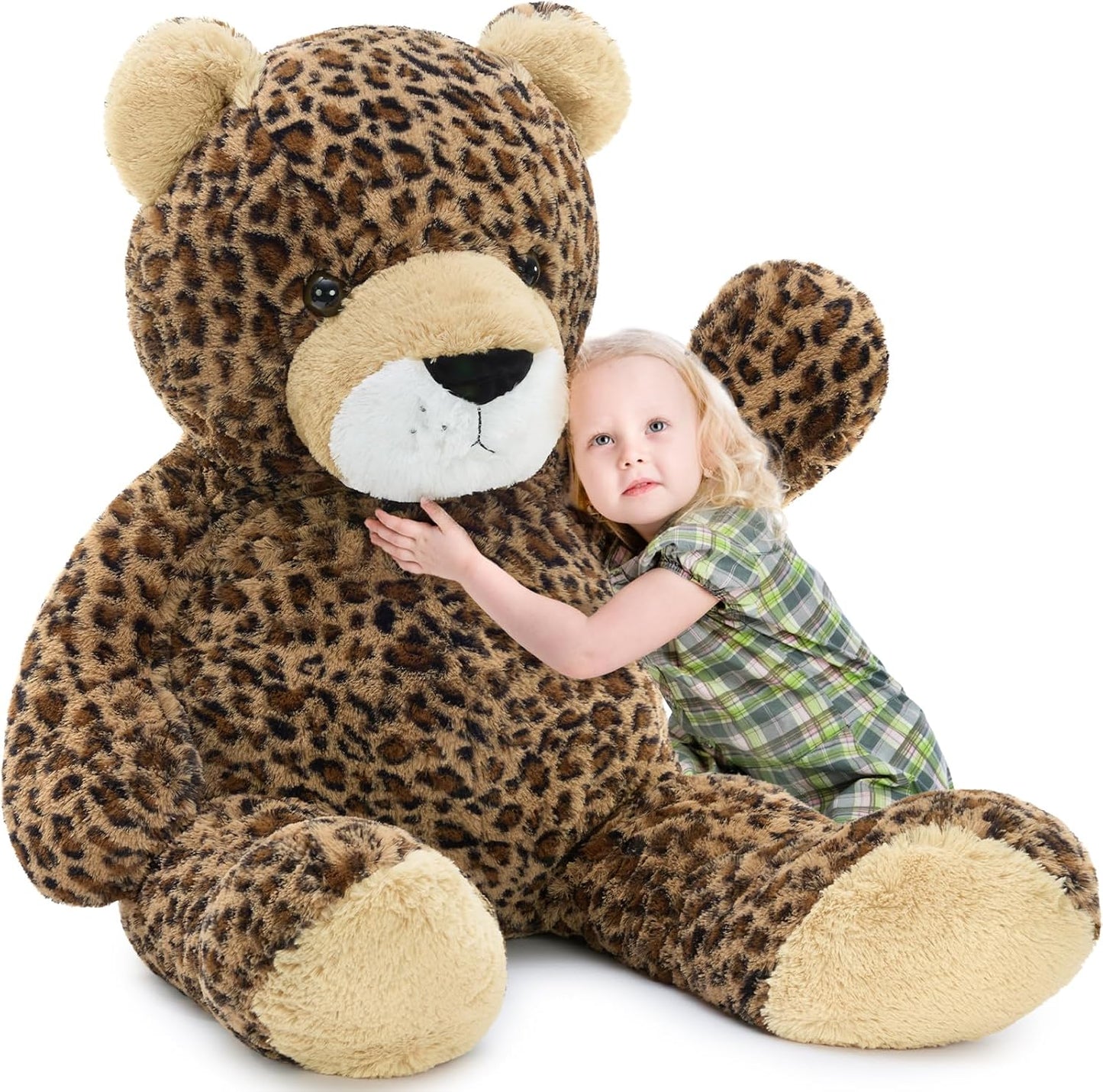 MaoGoLan Juguete de peluche de guepardo gigante de 51 pulgadas, alm...