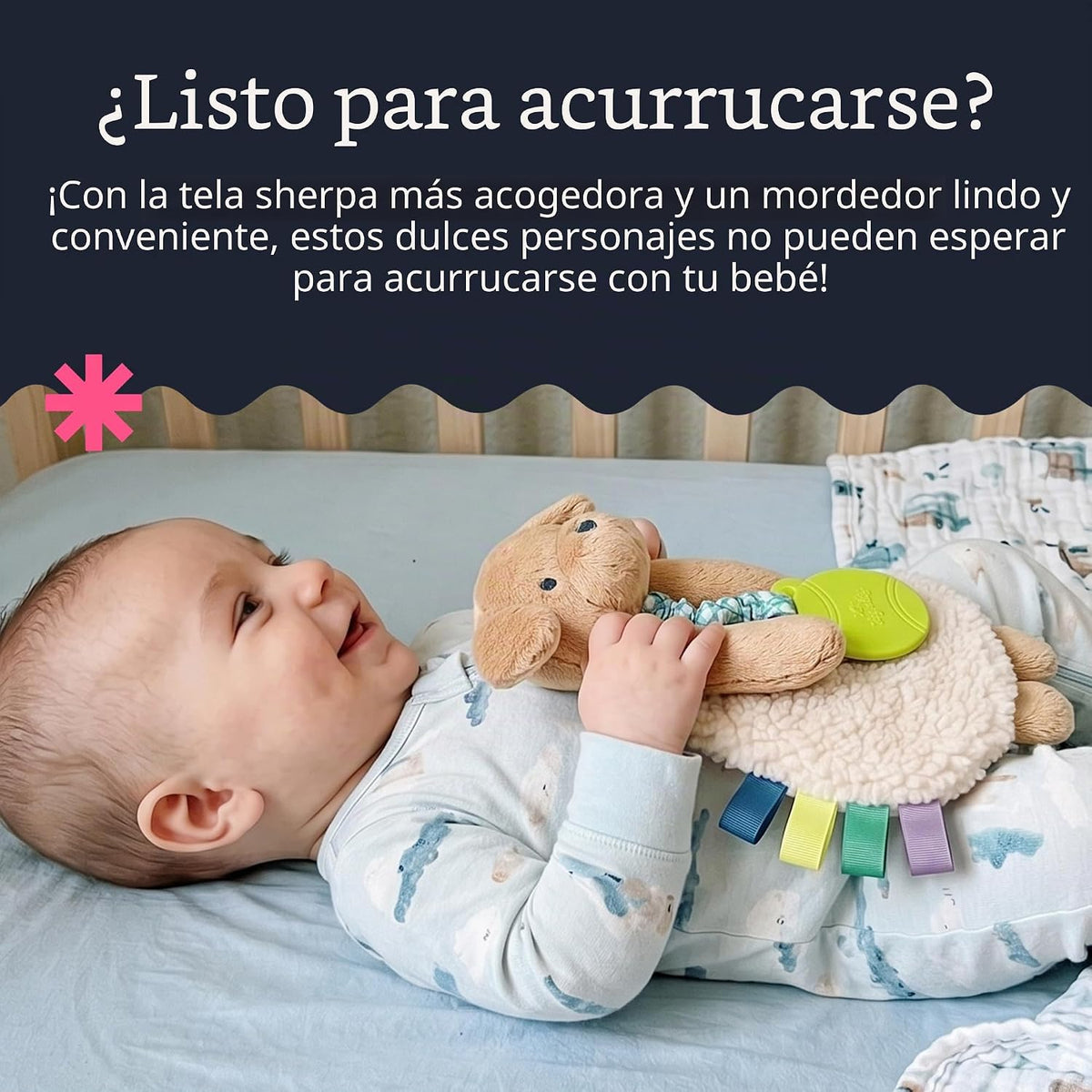 Itzy Ritzy - Itzy Lovey incluye mordedor - Baby Lovey con mordedor,...