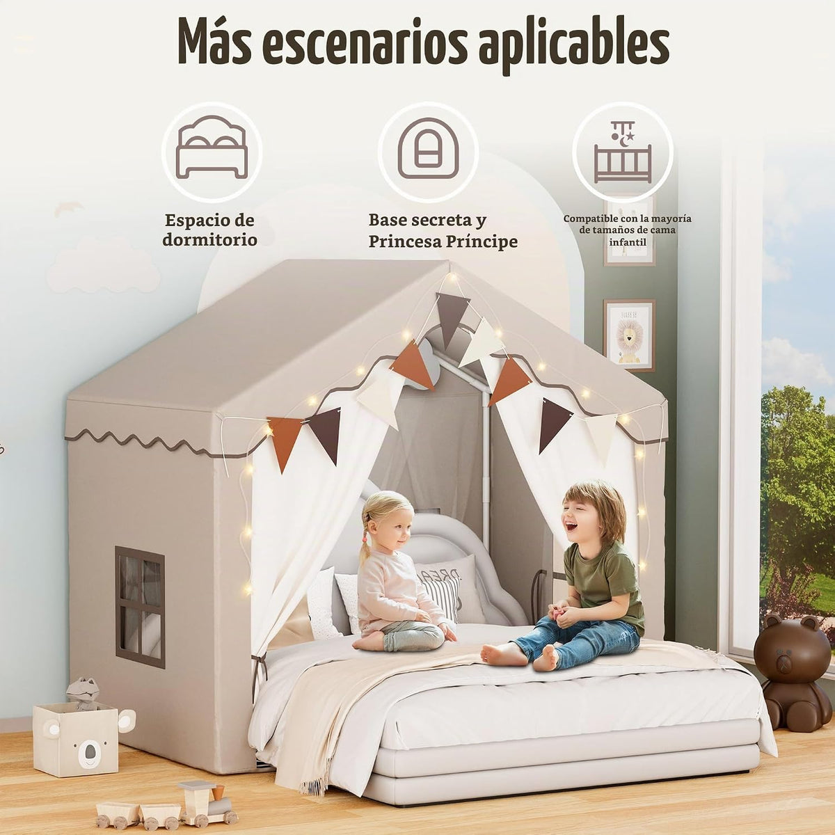 HOMMOW - Tiendas de campaña grandes para niños de 0.5 a 12 años | L...
