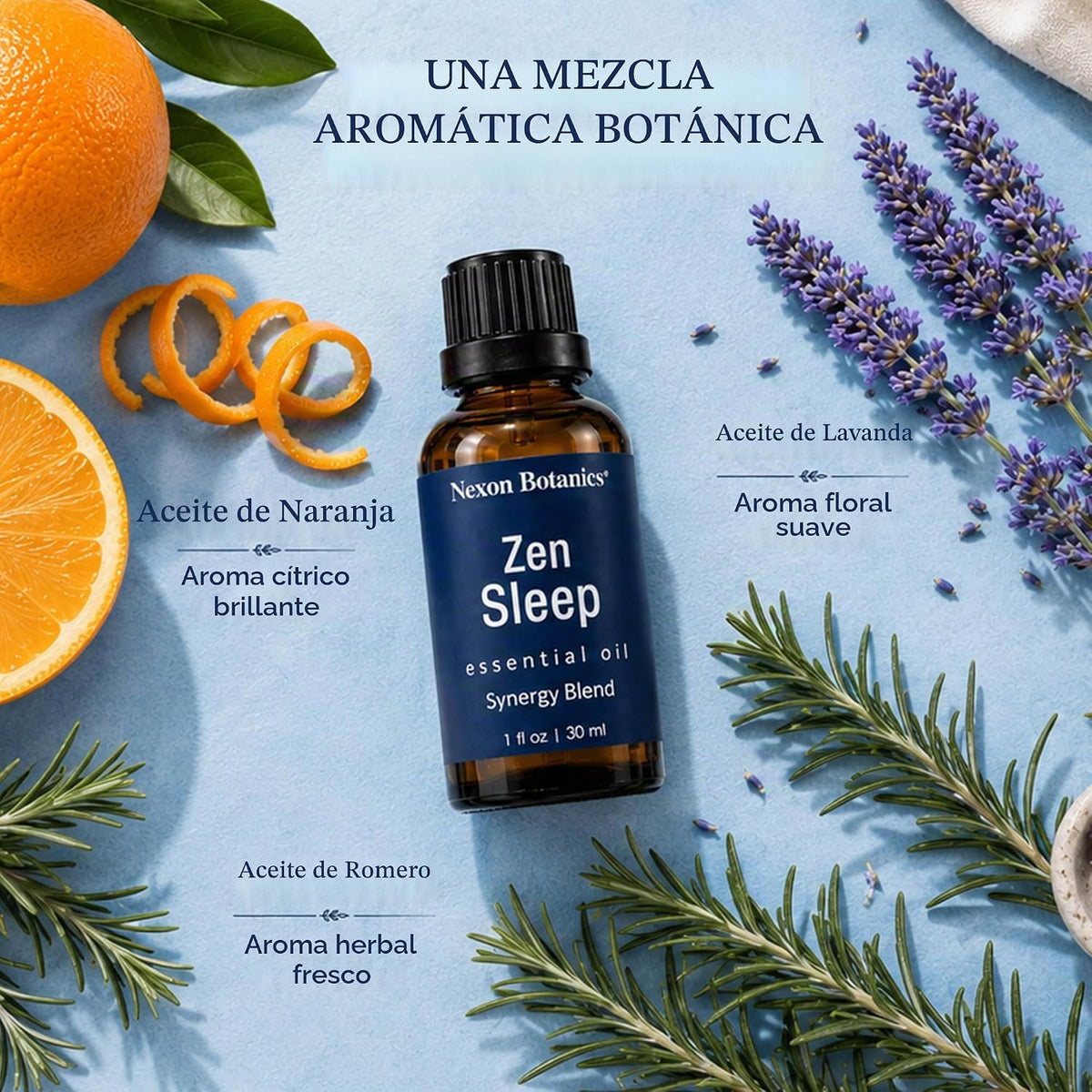 Zen Sleep - Mezcla de aceites esenciales para difusor, 1.0 fl oz, a...