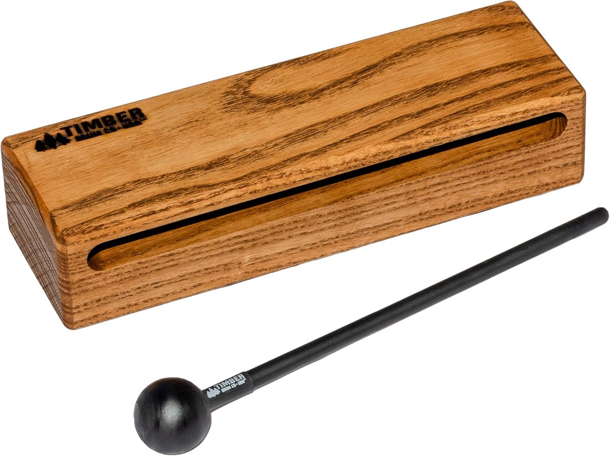 Timber Drum Co. Instrumento musical de percusión Woodblock, 8 pulga...