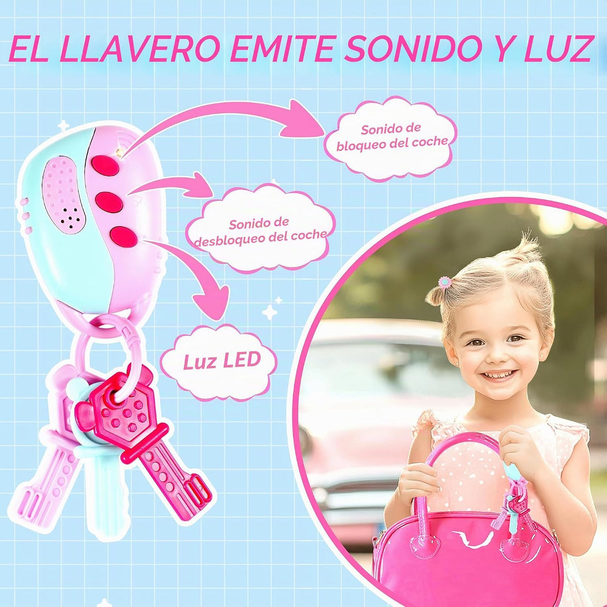 INNOCHEER Bolso para niñas pequeñas, bolso para niñas pequeñas rega...