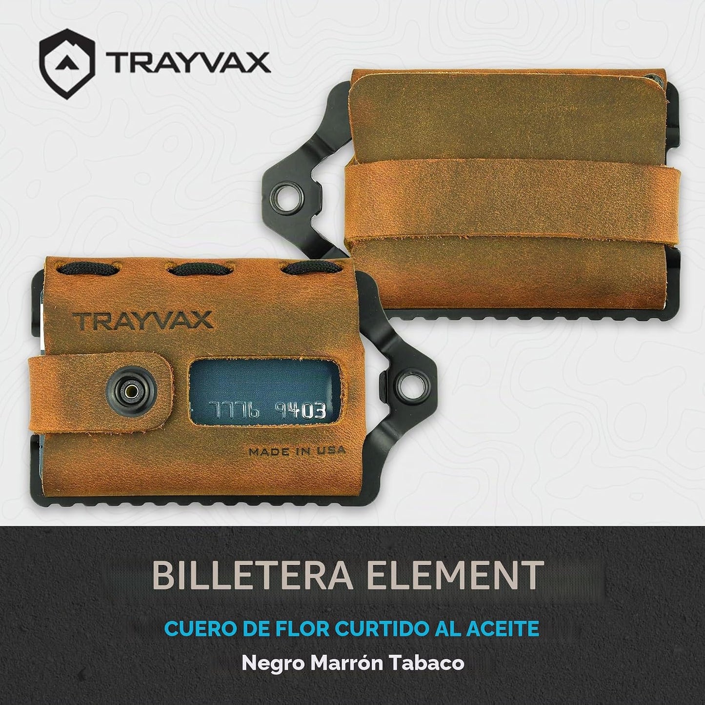 Trayvax Element Wallet, RFID bolsillo frontal para tarjetas de créd...