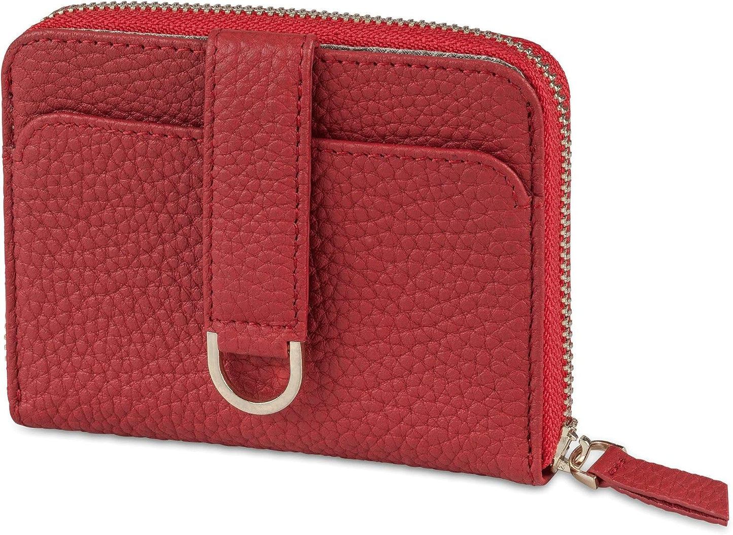 Vaultskin Cartera pequeña para mujer, tarjetero de cuero con bloque...