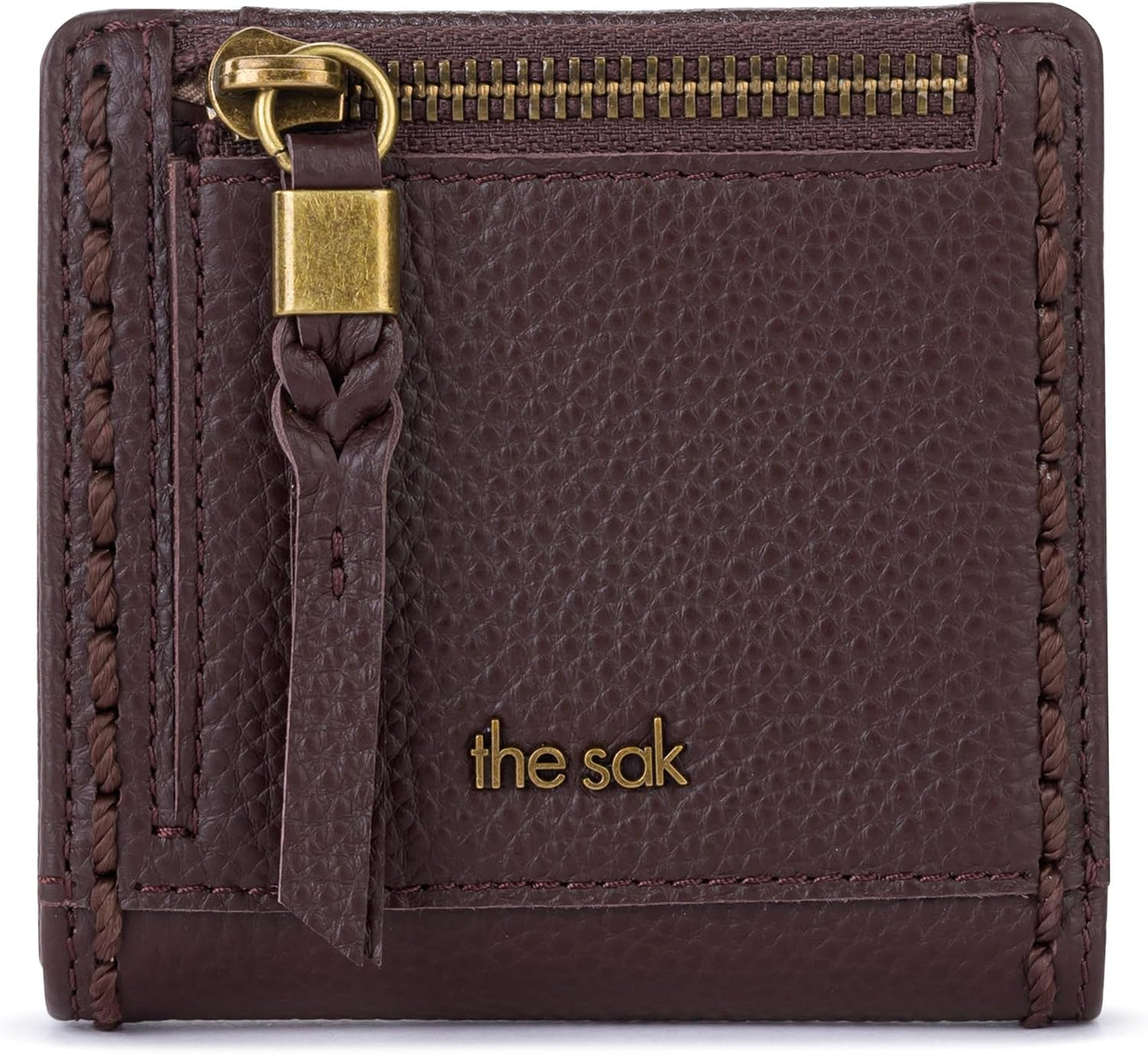 The Sak Mira Small Leather Wallet - Cartera para mujer, cierre a pr...