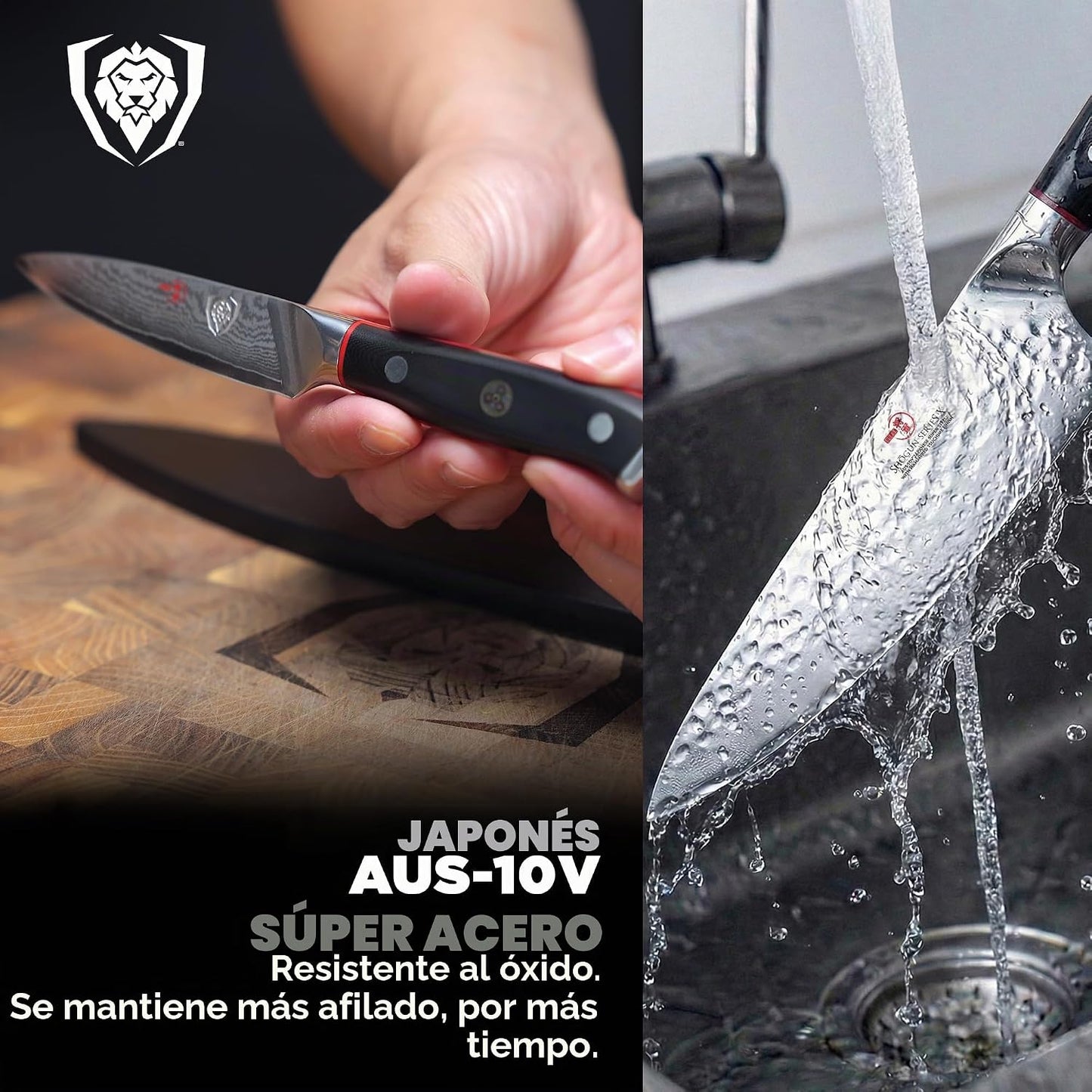 Dalstrong Juego de 2 piezas - Cuchillo de chef de 8 pulgadas y cuch...