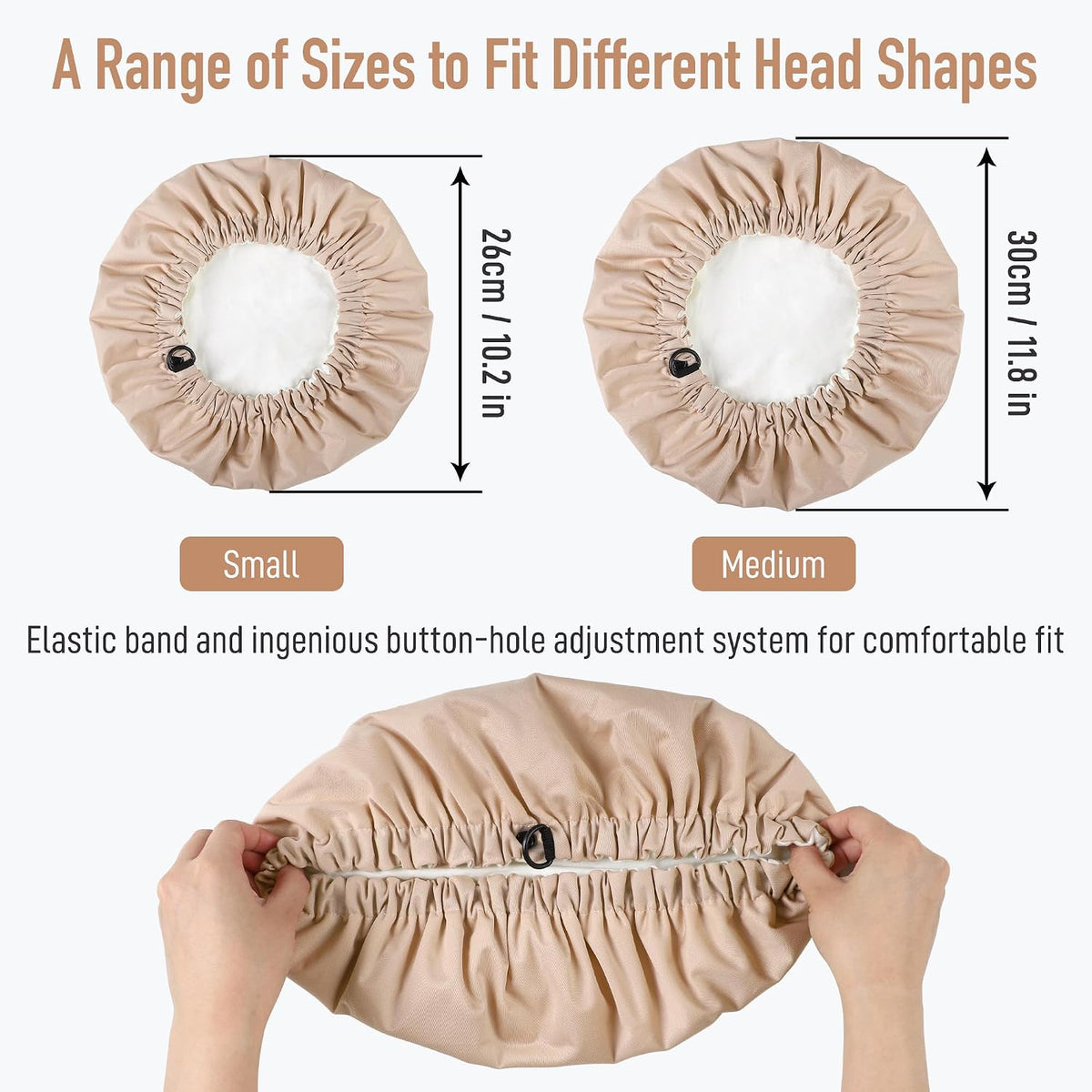 Gorro de máscara de tratamiento capilar con aceite de ricino, sin f...