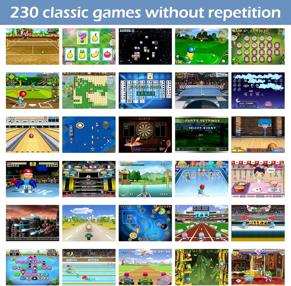 TaddToy - Juego de mano de 16 bits para niños y adultos, pantalla g...