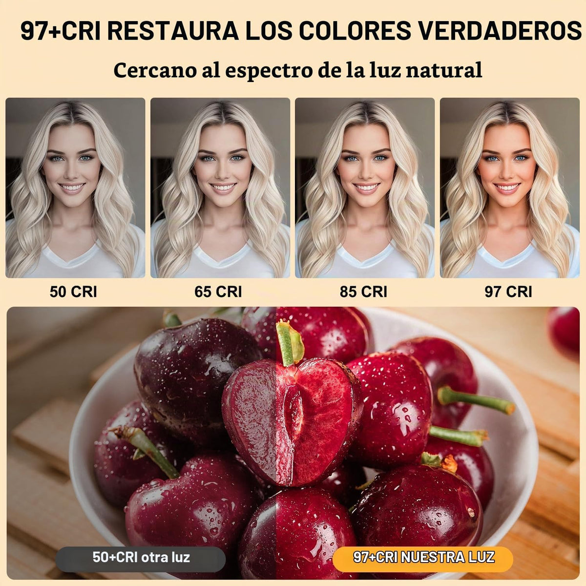 Luz de selfie de 120 LED para iPhone, luz de teléfono portátil con...