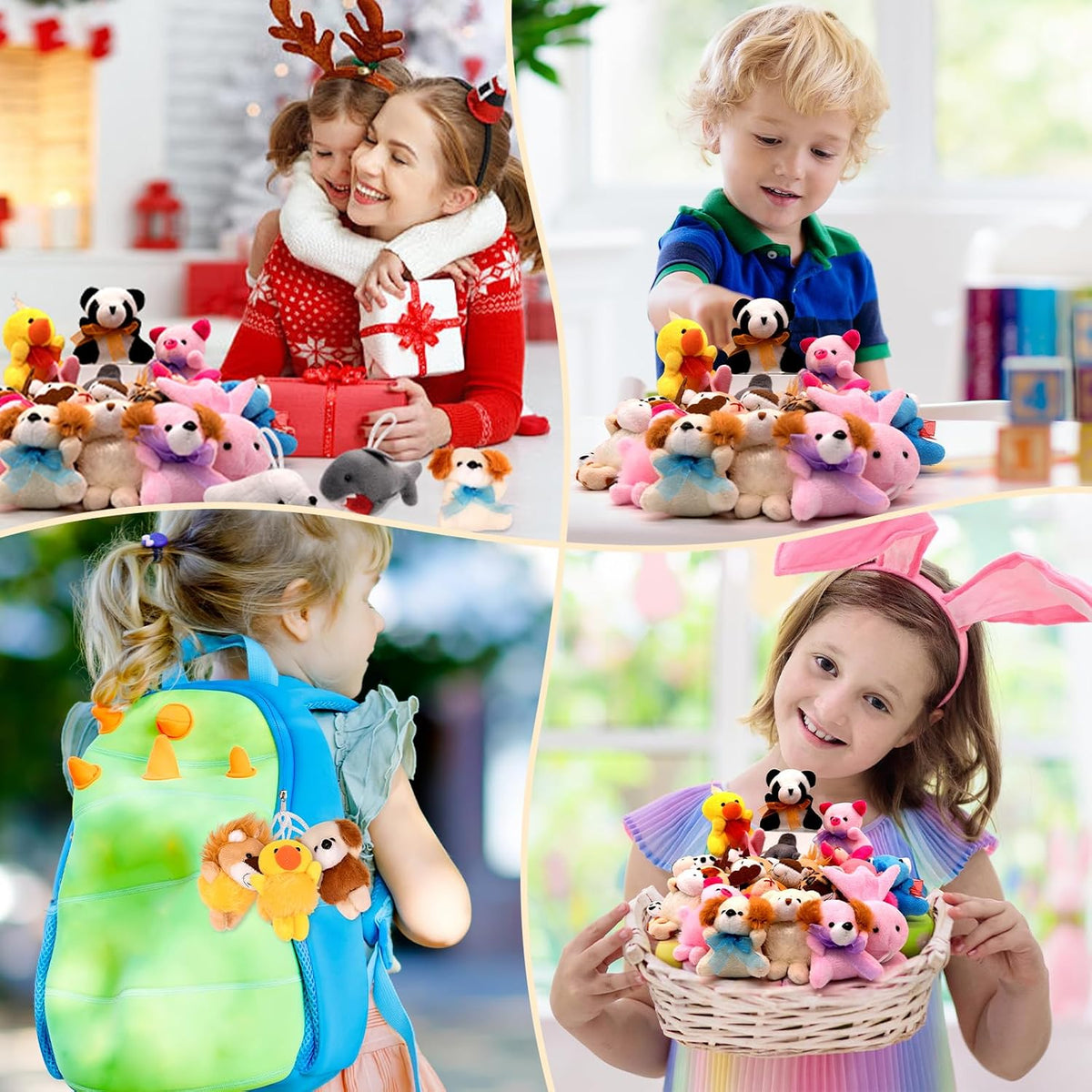 JoyRapt Paquete de 24 animales de peluche pequeños, regalos a grane...