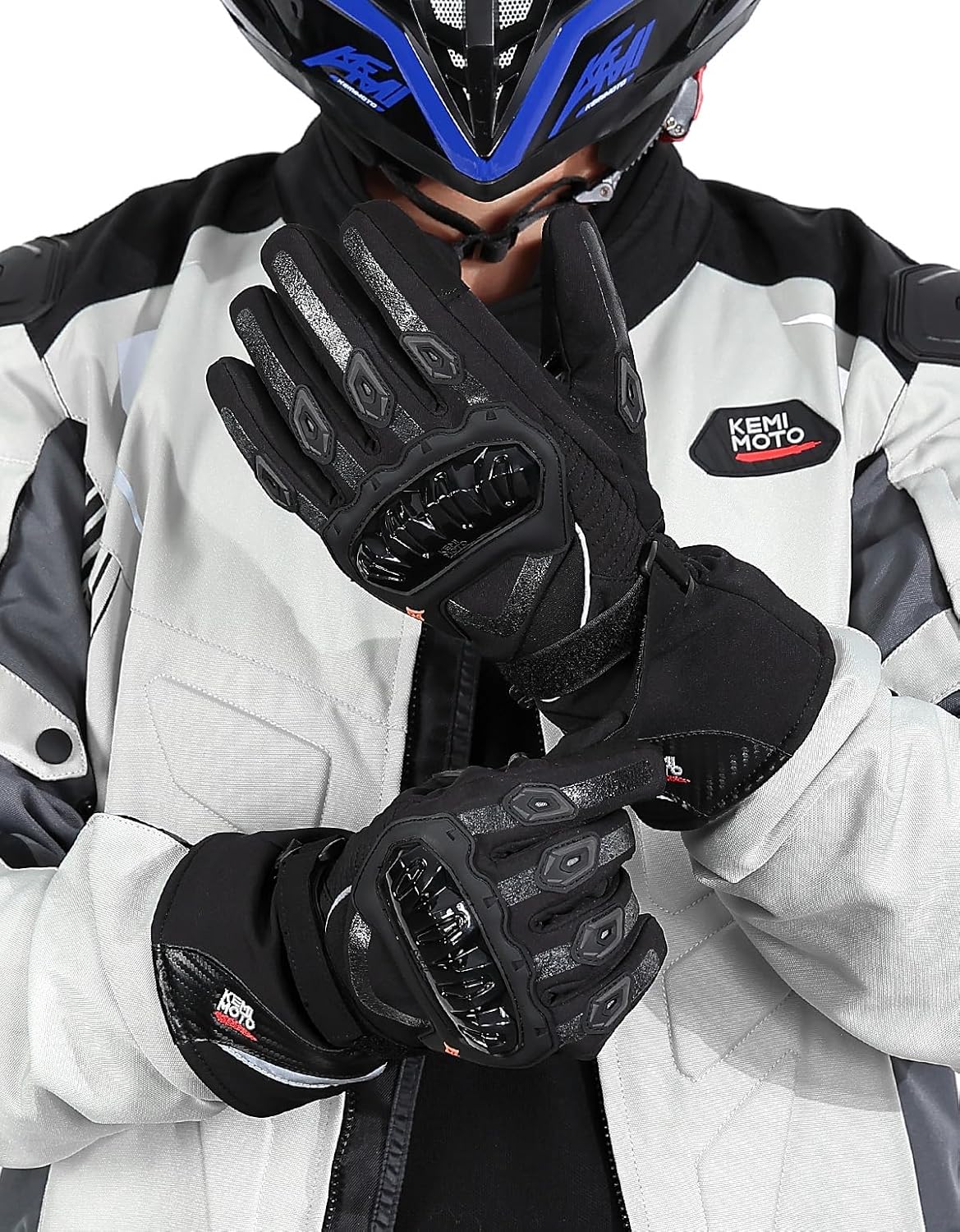Guantes para moto, invierno, para hombres y mujeres, impermeables