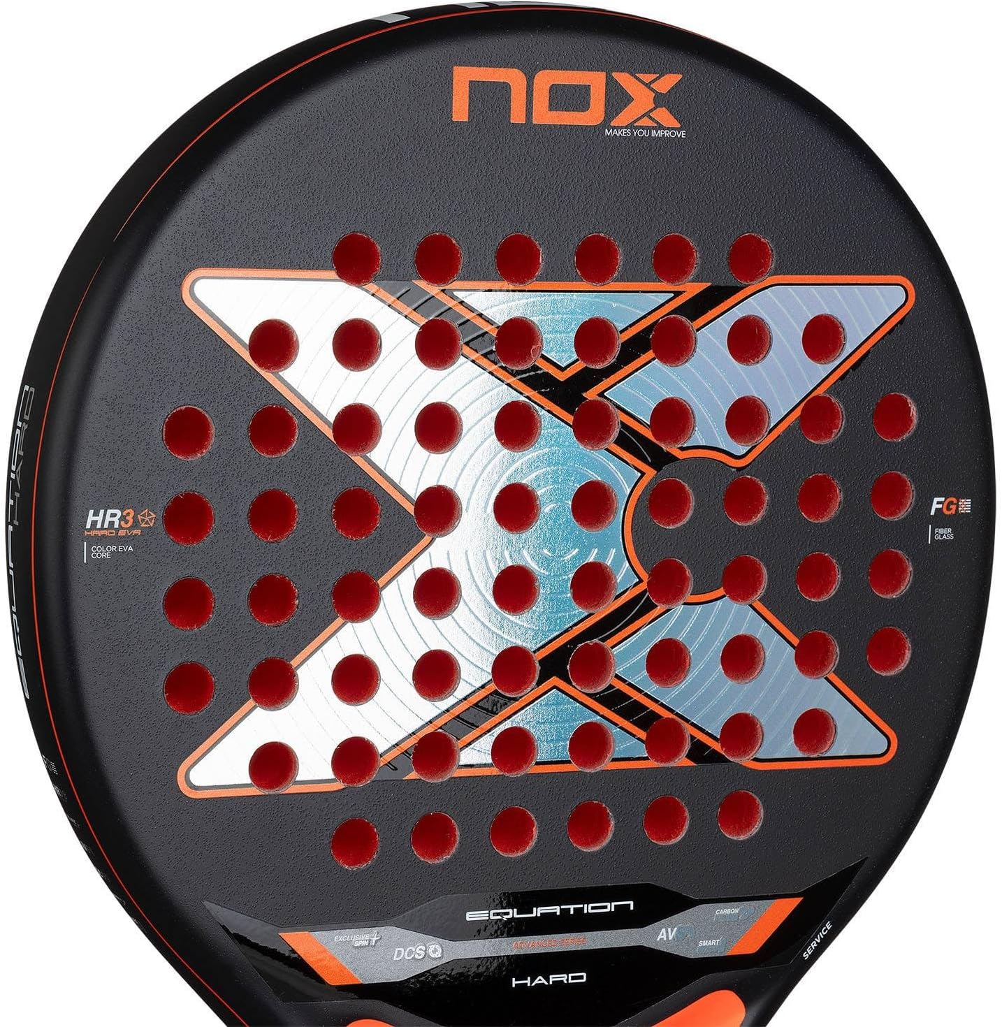 NOX Raqueta de pádel Ecuación Hard 2026 | Pala Padel de Forma Redon...