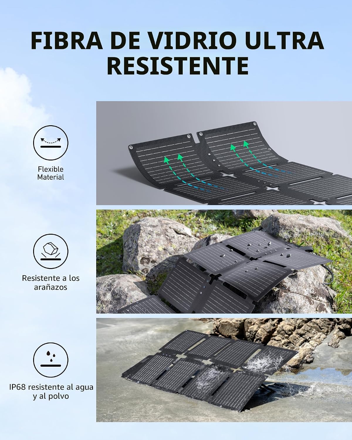 Estación de Banco de Energía DC Anker SOLIX C200 y Panel Solar de 6...