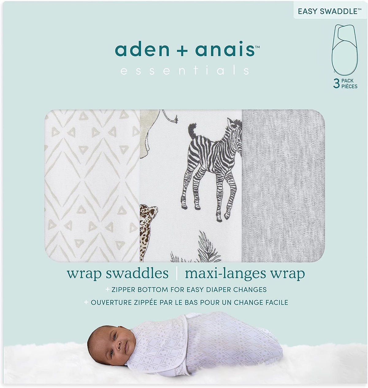 aden + anais Essentials - Manta para envolver con facilidad al reci...