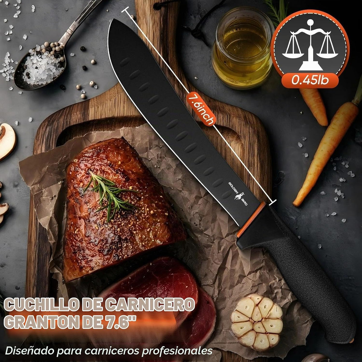 Cuchillo de carnicero Golden Bird de 8 \u2033 para cortar carne | C...
