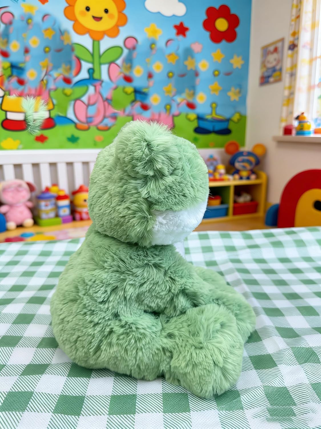 YUKOUQIAN Peluche de rana de 8 pulgadas para niñas y niños, Navidad...