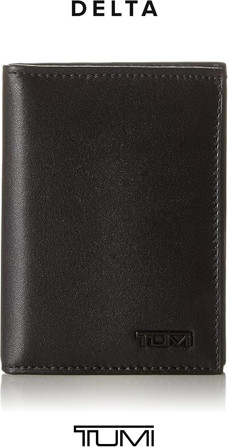 TUMI - Cartera Delta L-Fold con RFID ID Lock para Hombre - Negro, N...