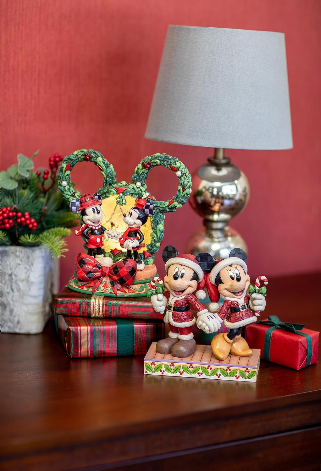 Enesco Disney Traditions by Jim Shore - Figura de Mickey y Minnie M...
