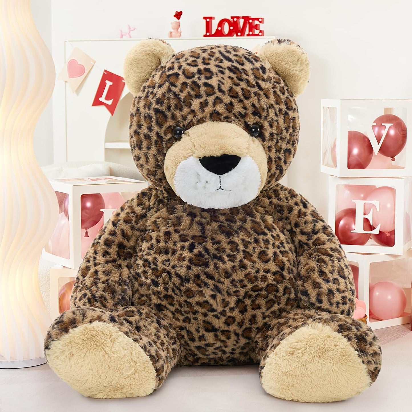 MaoGoLan Juguete de peluche de guepardo gigante de 51 pulgadas, alm...