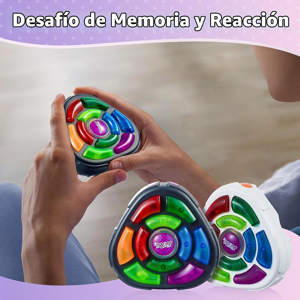 MINDNOOK Juego de memoria electrónica de 2 piezas para 1 a 2 jugado...