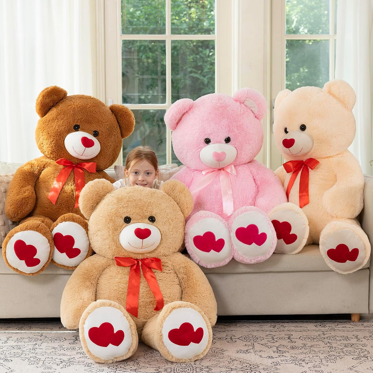 MaoGoLan Oso de peluche gigante de 47", oso de peluche grande a...