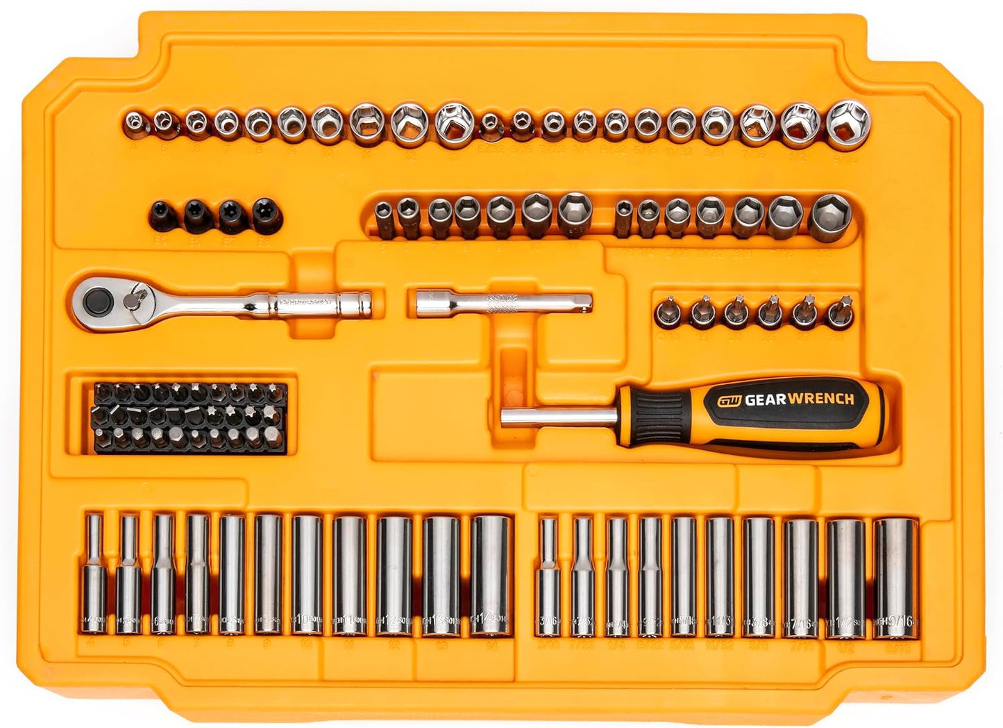 GEARWRENCH - Juego de herramientas mecánicas de 232 piezas, 72T, 6...