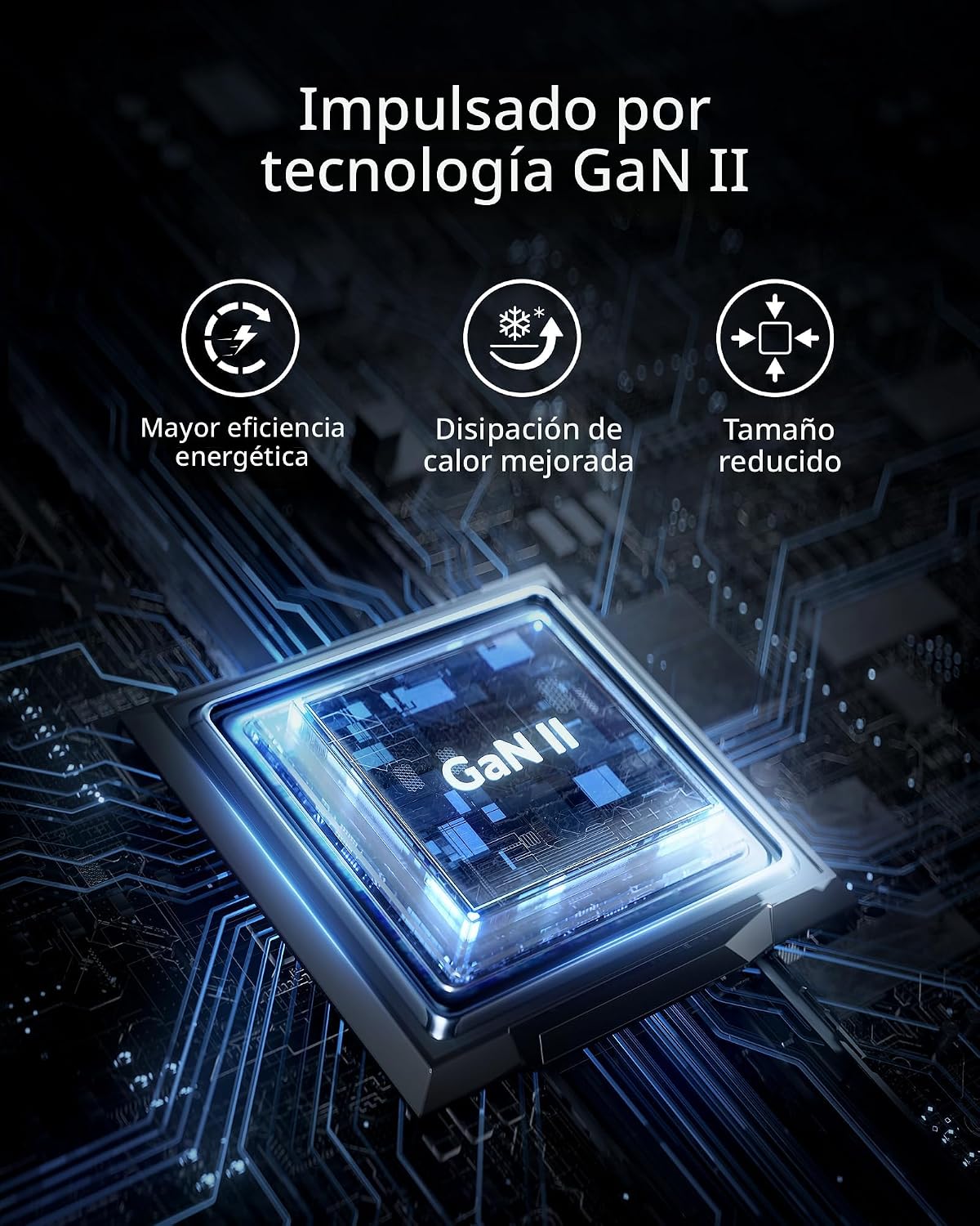 Anker Cargador, 65 W, 3 puertos, rápido, plegable, USB C, bloque de...
