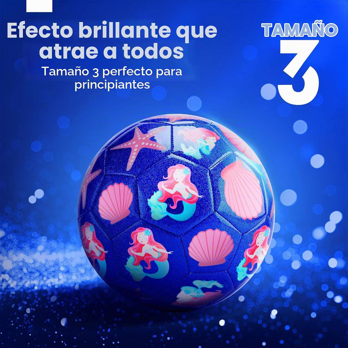 Balones de fútbol Champhox talla 3 para niñas y niños pequeños de 3...