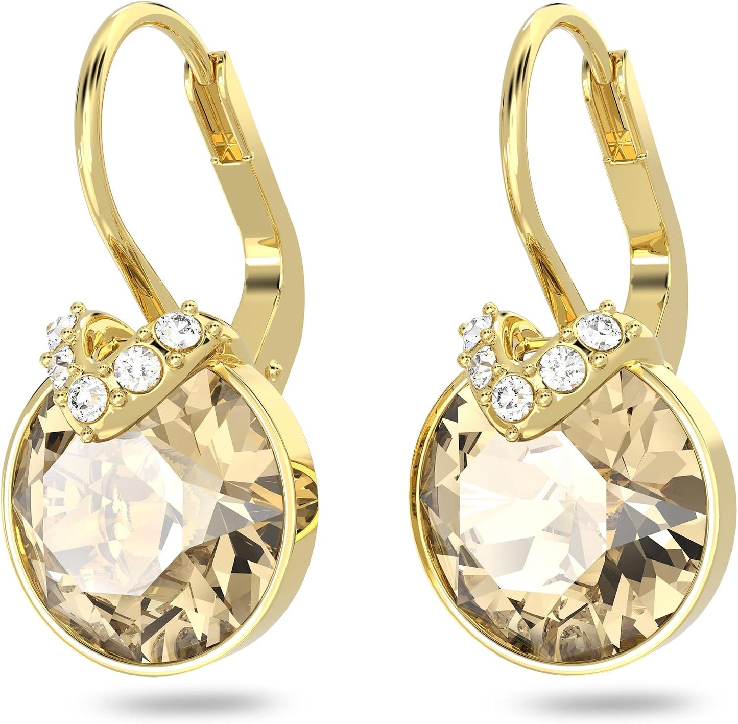 Pendientes de cristal Swarovski Bella V, cristales grises, amarillo...
