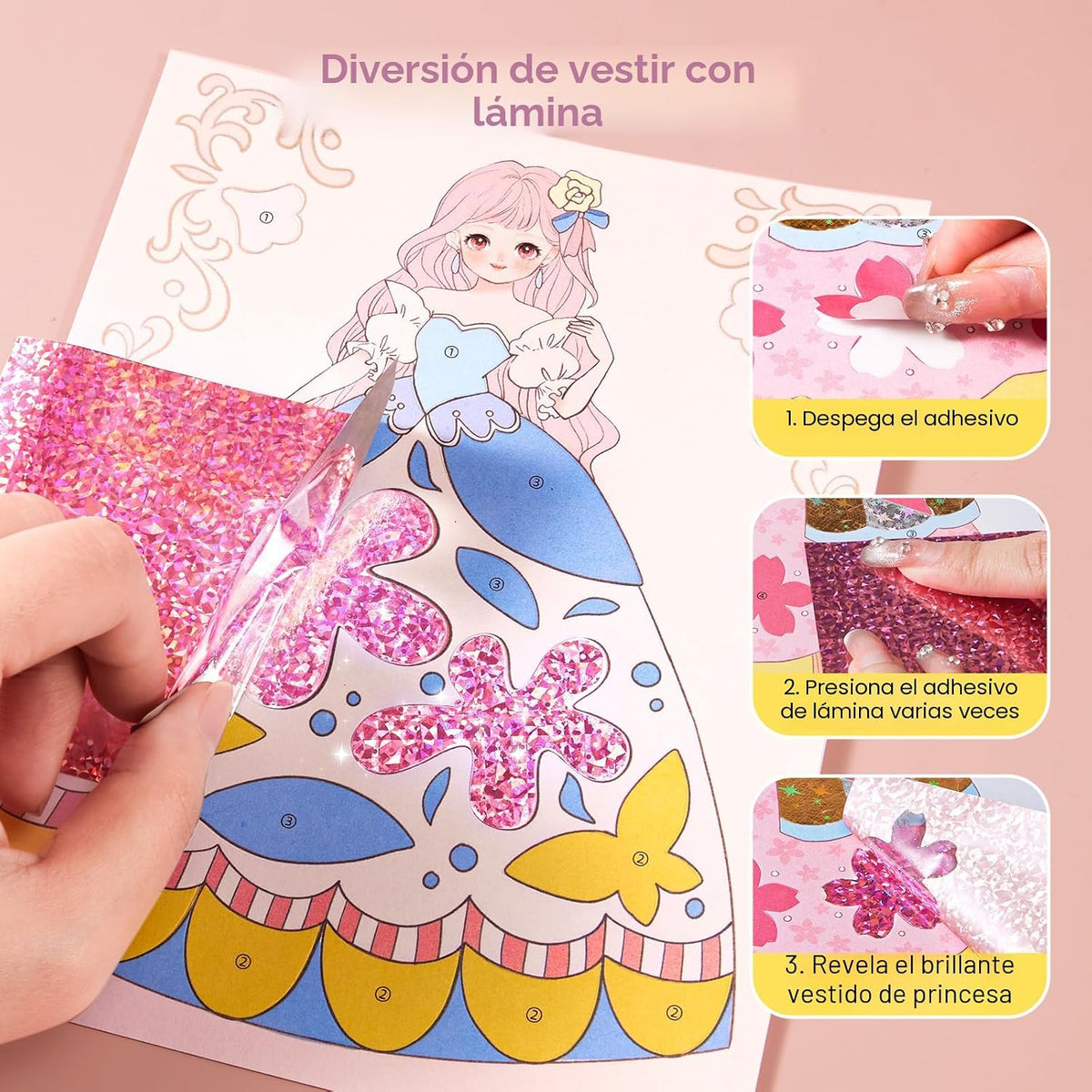 Jar Melo Kit de Manualidades de Arte de Princesa 4 en 1, Manualidad...