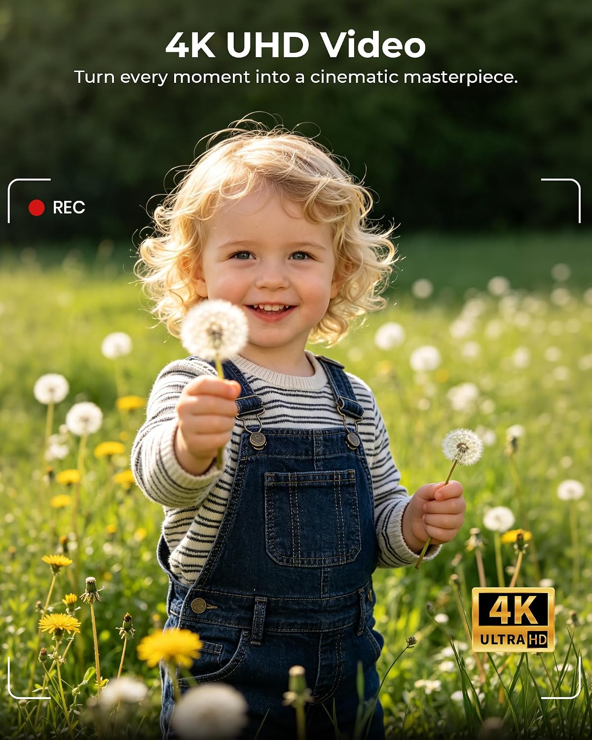 IKUCAM Cámara digital 4K para fotografía de 75 MP con enfoque autom...