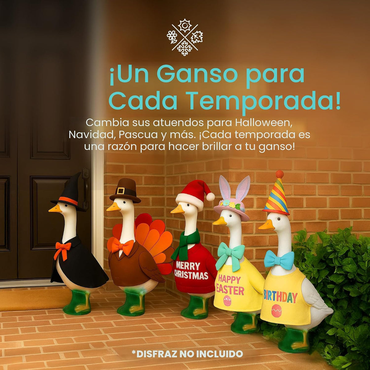 Union 61100 estatua de ganso salvaje para patio o jardín | Figura d...