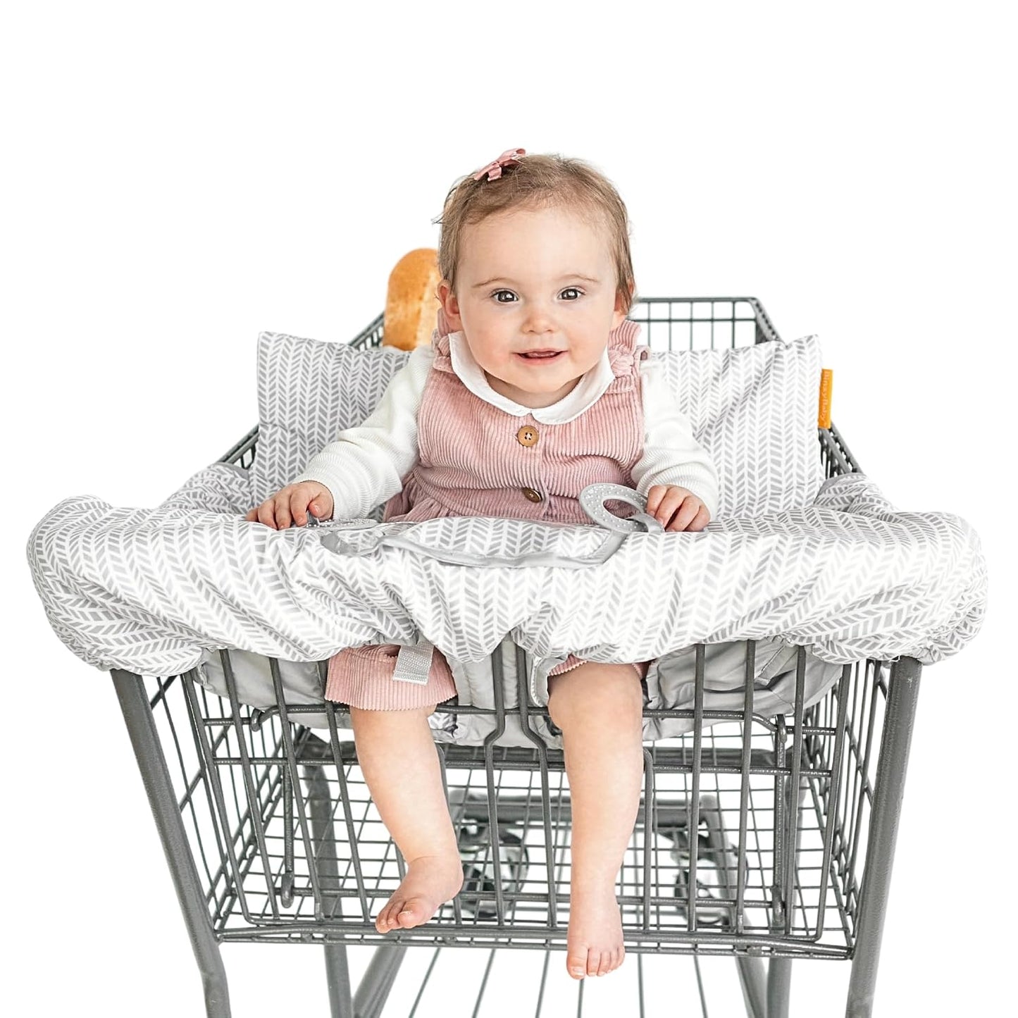 Binxy Baby Funda 2 en 1 cómoda para silla alta y carrito de compras...