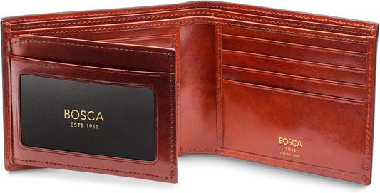 Bosca Cartera de cuero para hombre \u2013 Old Italia billetera pleg...