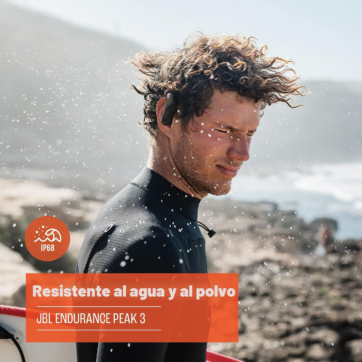 JBL Endurance Peak 3 - Audífonos inalámbricos resistentes al polvo...