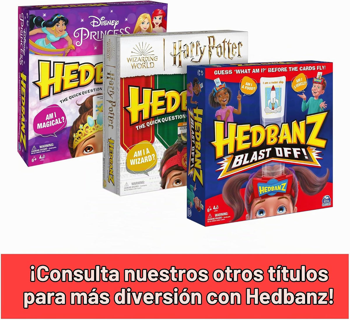 Hedbanz, Mundo Mágico de Harry Potter Edición 2022 con Nuevas Carta...