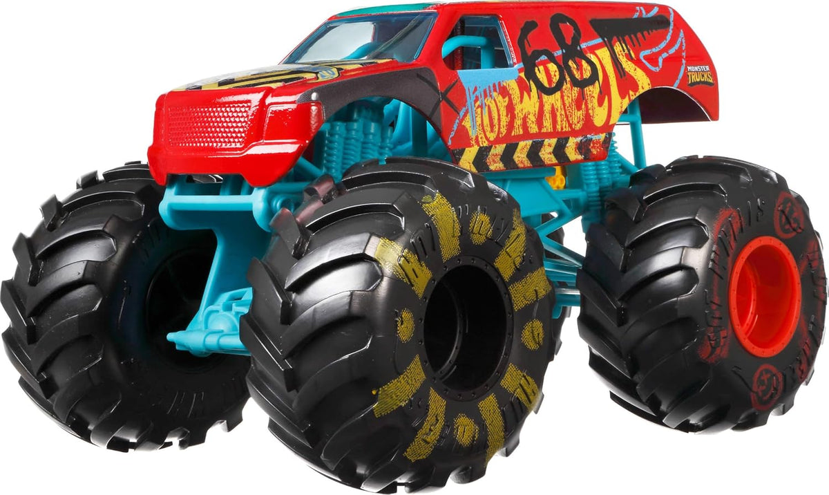 Hot Wheels Monster Trucks, camión monstruo de gran tamaño, camión d...