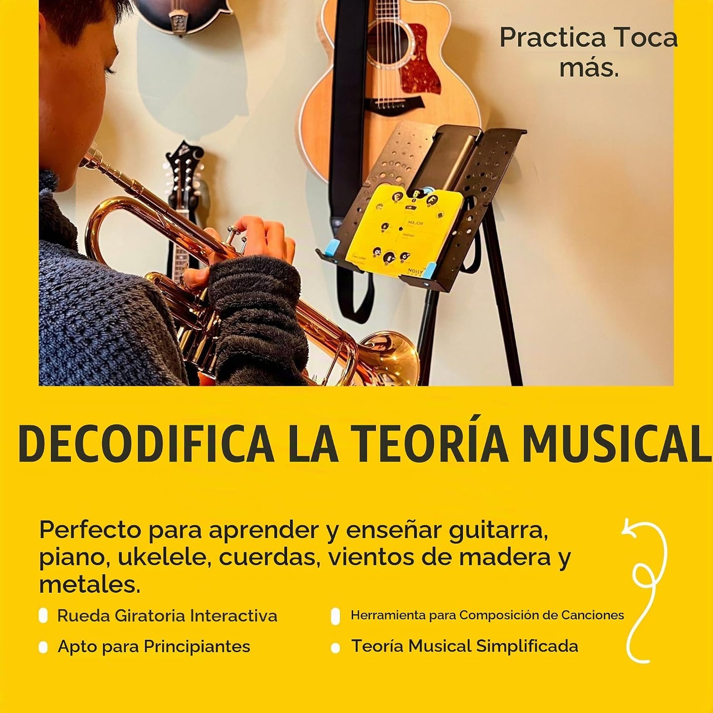 Herramienta de Rueda del Círculo de Quintas con Soporte Integrado -...
