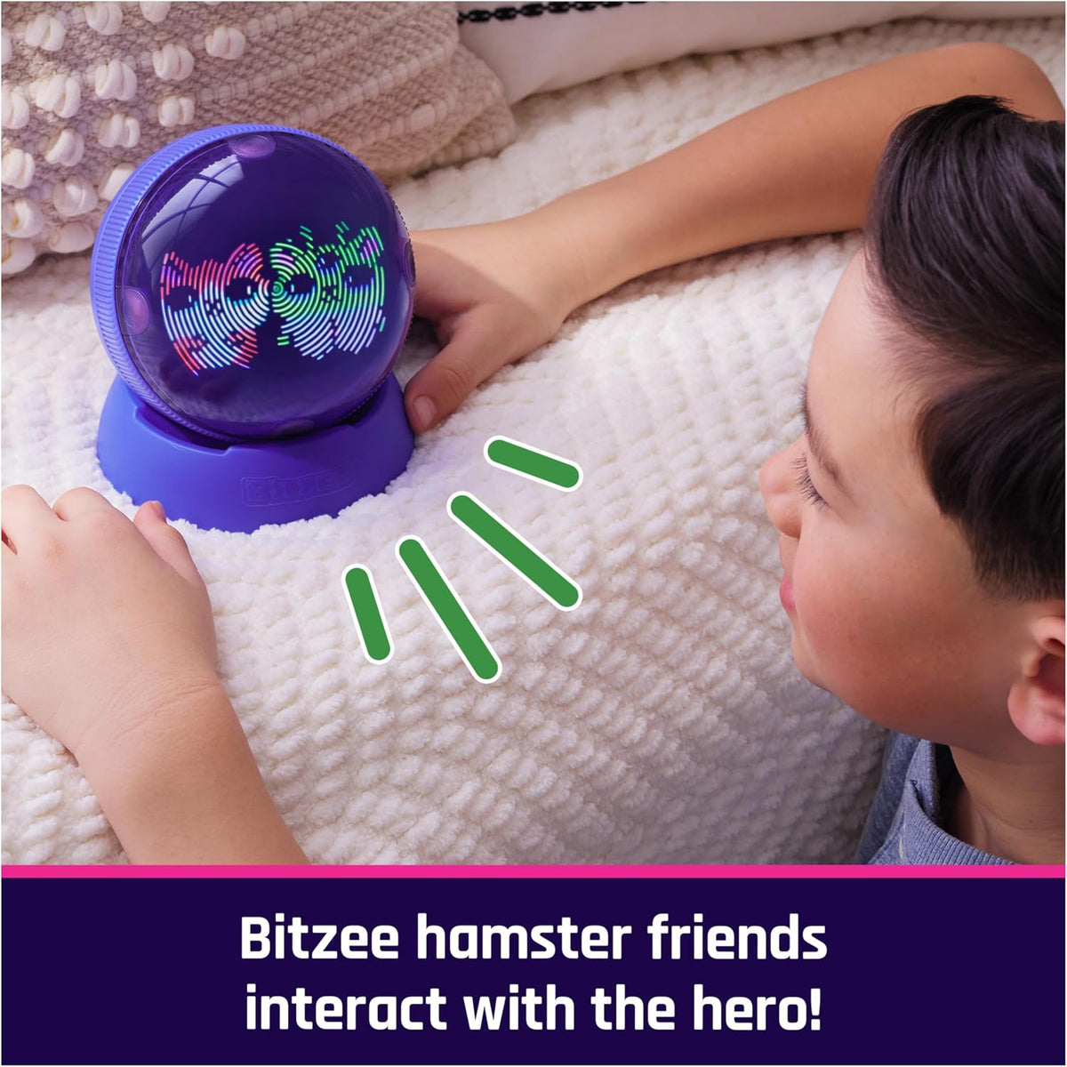 BITZEE, Hamster Ball - Hamster de juguete interactivo con más de 20...