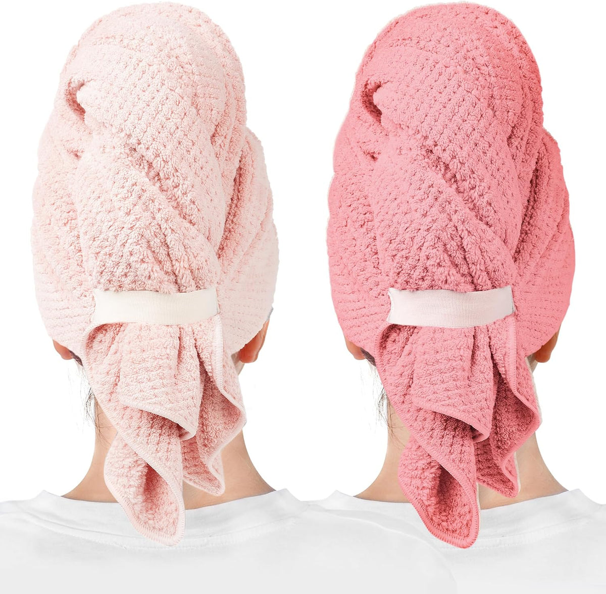 ROLSHOL Paquete de 2 toallas de microfibra grandes para mujer, 27 ×...